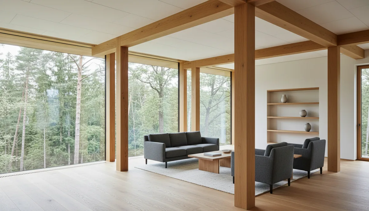 Maison bois intérieur : types de construction, design et budget 2026